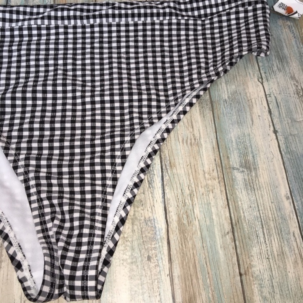 Xhilaration Gingham Print Bikini Bottoms - Picture 2 of 3